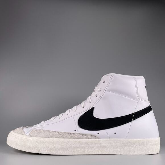 Nike Blazer Mid 77 Vintage Men's Size 13 White Black Skate Shoes Casual Sneakers